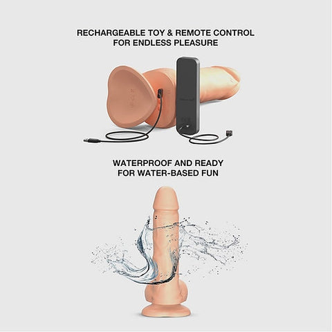 STRAP-ON-ME Rotating and Vibrating Realistic Dildo Large - Vibrating Dildos