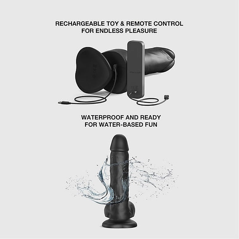 STRAP-ON-ME Rotating and Vibrating Realistic Dildo Large - Vibrating Dildos