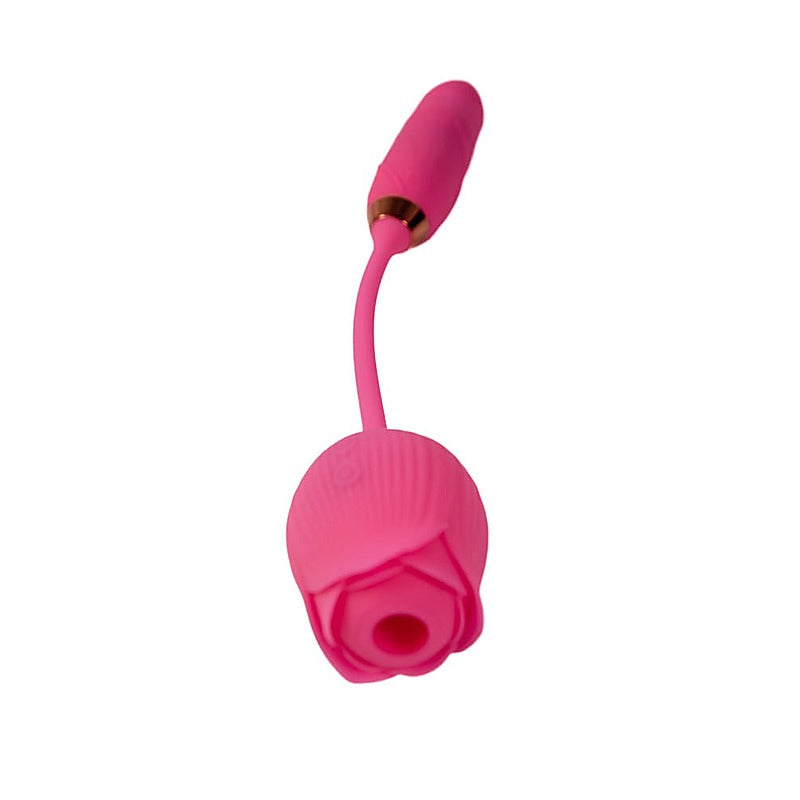 Pink Pussycat Thrusting Rose Vibrator by Cousins Group - Clit Ticklers and Pulsators