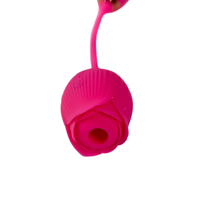 Pink Pussycat Thrusting Rose Vibrator by Cousins Group - Clit Ticklers and Pulsators