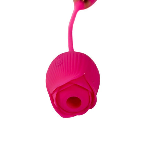 Pink Pussycat Thrusting Rose Vibrator by Cousins Group - Clit Ticklers and Pulsators