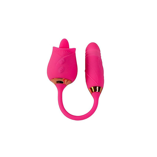 Cousins Group Pink Pussycat Licking Rose Clitoral Vibe - Clit Ticklers and Pulsators