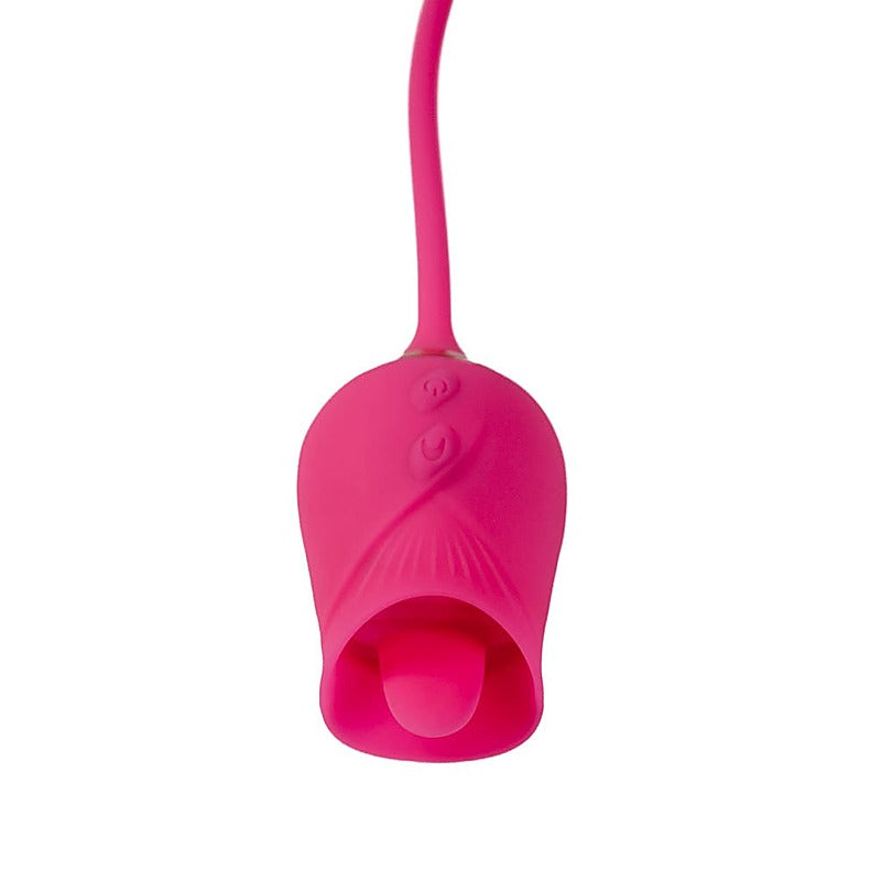 Pink Pussycat Licking Rose Clitoral Vibe by Cousins Group - Clit Ticklers and Pulsators