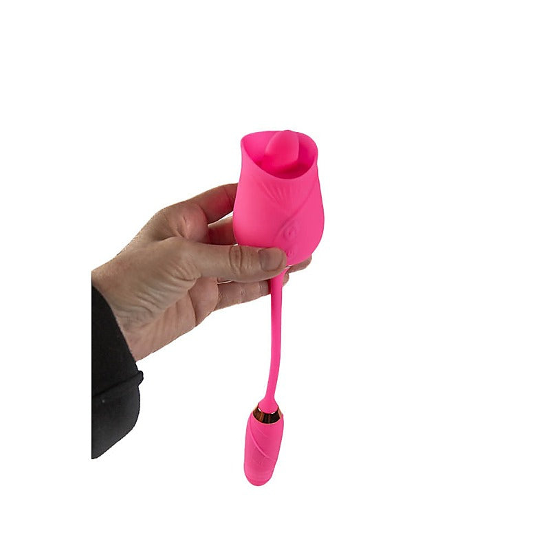 Pink Pussycat Licking Rose Clitoral Vibe by Cousins Group - Clit Ticklers and Pulsators