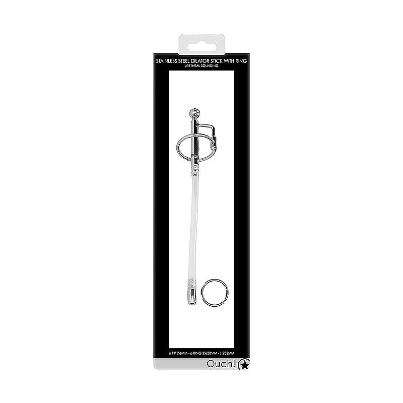 Shots Urethral Sounding Stainless Steel Dilator Stick - Urethral Sounds