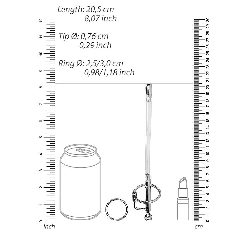 Shots Urethral Sounding Stainless Steel Dilator Stick - Urethral Sounds