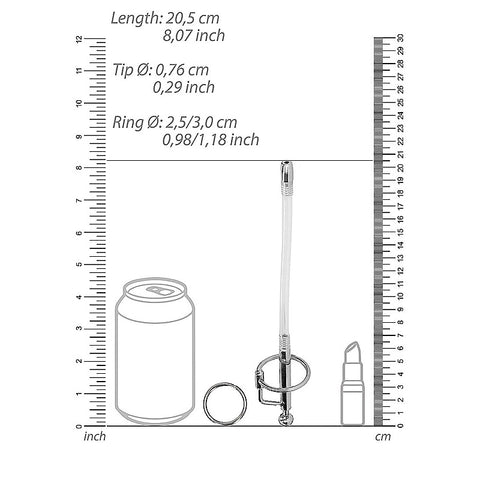 Shots Urethral Sounding Stainless Steel Dilator Stick - Urethral Sounds