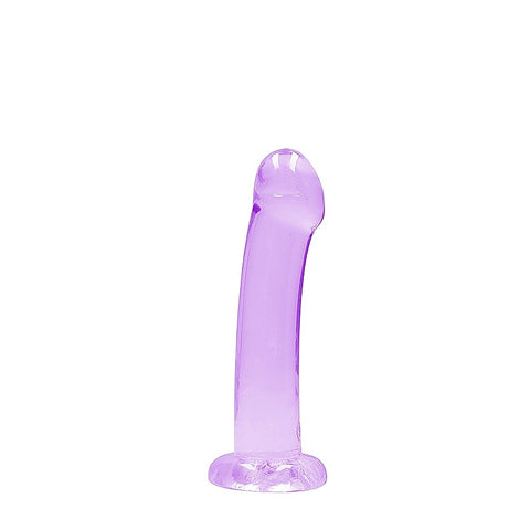 Realrock Crystal Clear Suction Cup Non Realistic Dildo 13cm - Non-Realistic Dildos