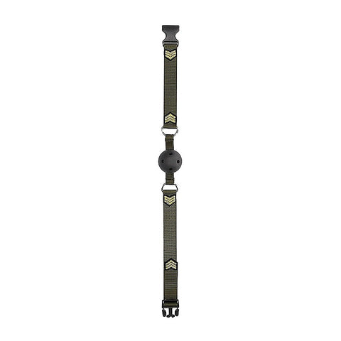 Army Theme Breathable BDSM Ball Gag by Shots Toys - Bondage Gags and Bits