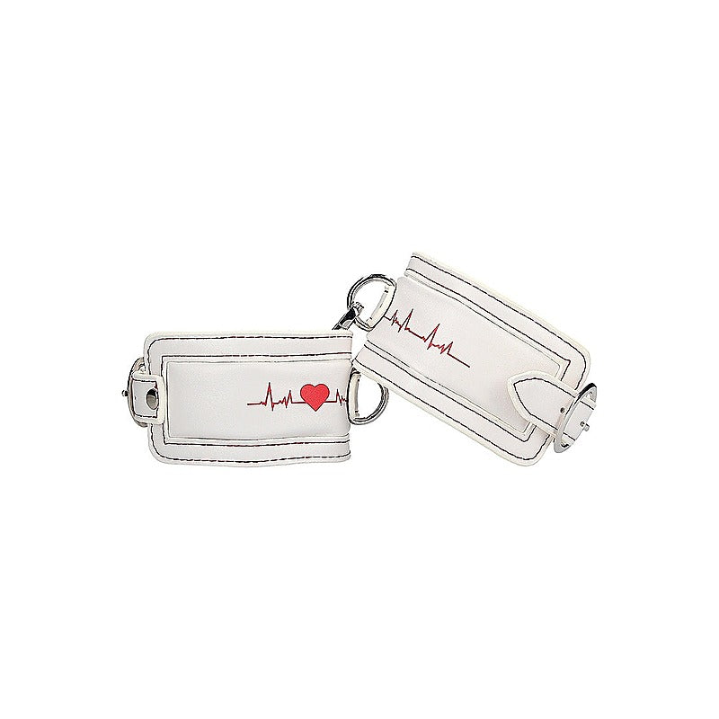 Nurse Theme Fetish Play Ankle Cuffs by Shots Toys - Cuffs And Restraints