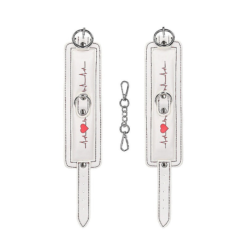 Nurse Theme Fetish Play Ankle Cuffs by Shots Toys - Cuffs And Restraints