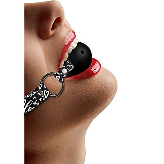 Shots Love Street Art Fashion Breathable Ball Gag - Bondage Gags and Bits
