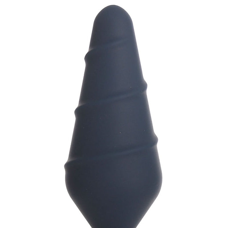 BMS Factory Lux Active Twist Silicone Anal Plug Blue - Butt Plugs