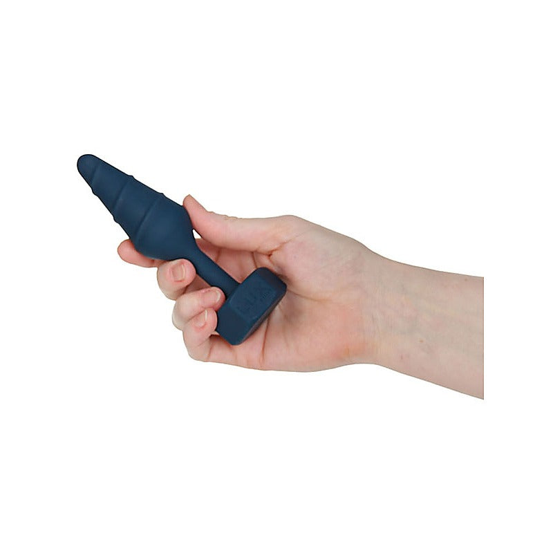 BMS Factory Lux Active Twist Silicone Anal Plug Blue - Butt Plugs