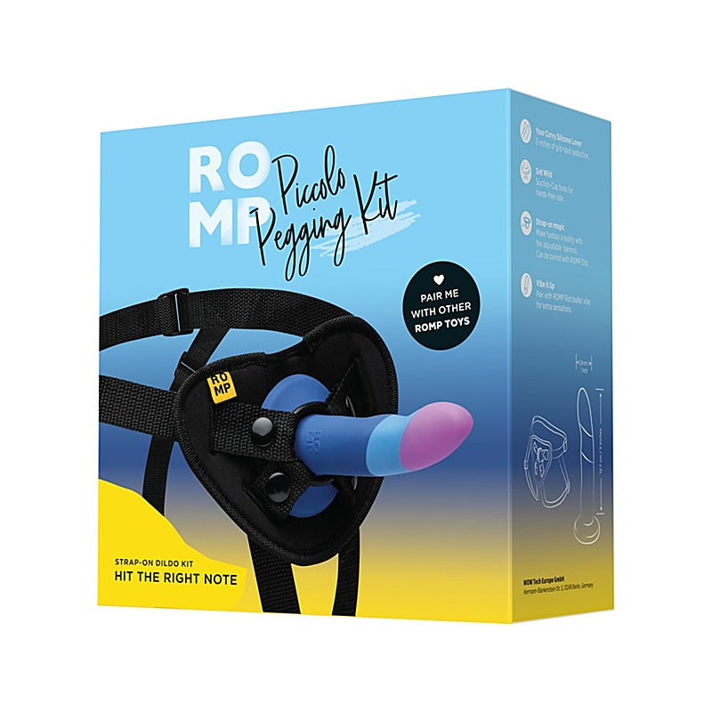 ROMP Piccolo Strap On Dildo Pegging Kit by Love Honey - Strap On Sextoys