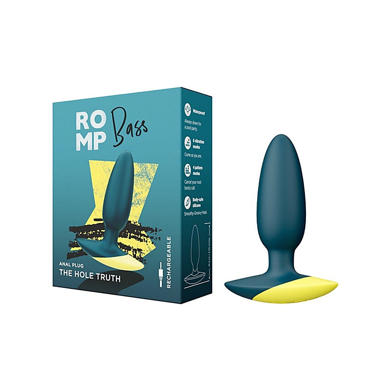 Love Honey Romp Bass Vibrating Silicone Anal Plug - Butt Plugs