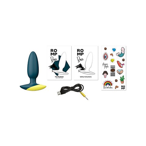 Love Honey Romp Bass Vibrating Silicone Anal Plug - Butt Plugs
