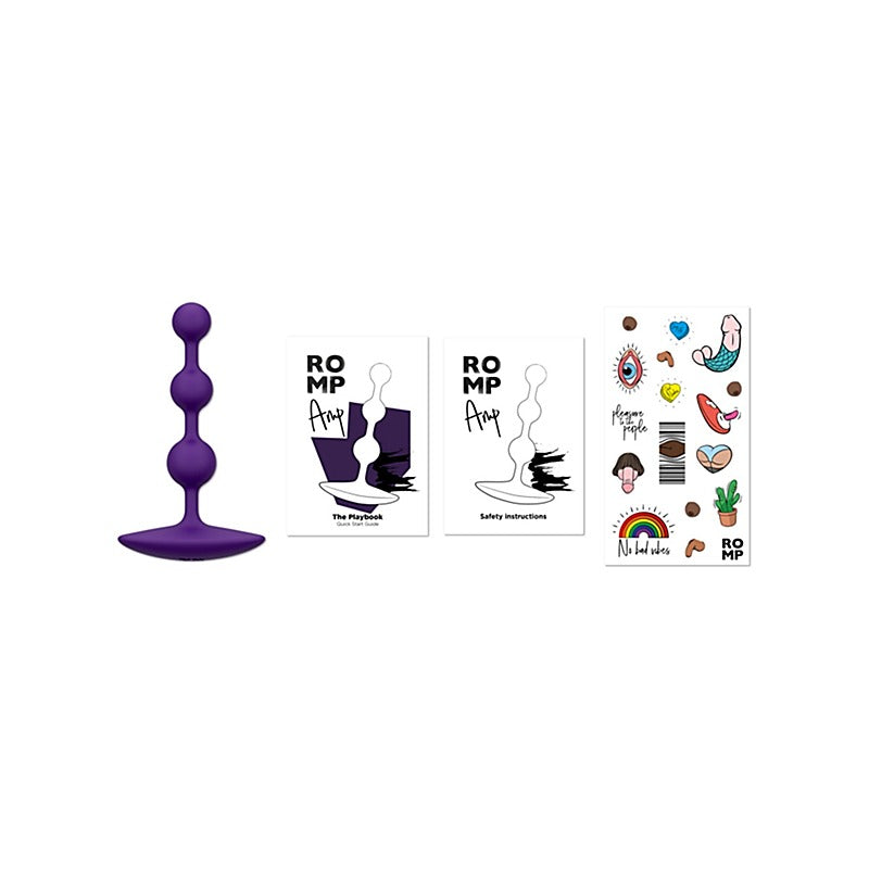 ROMP Amp Flexible Silicone Anal Bead by Love Honey - Anal Beads and Balls