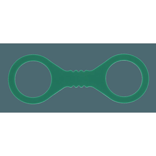 Sex & Mischief Indica Silicone Bondage Hand Cuffs Green - Cuffs And Restraints