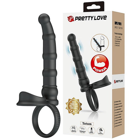 Tatum Vibrating Cock Ring with Anal Probe by Baile - Vibrating Cock Rings