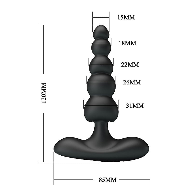 Corban Rechargeable Silicone Butt Plug by Baile - Butt Plugs