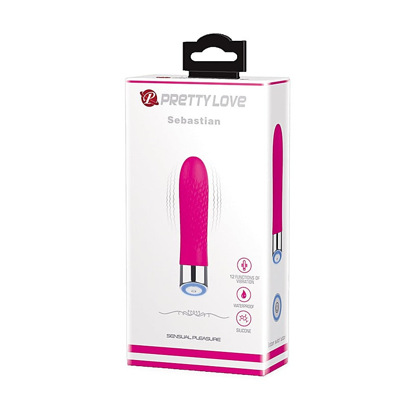 Sebastian Textured Silicone Bullet Vibrator by Baile - Bullet Vibrators