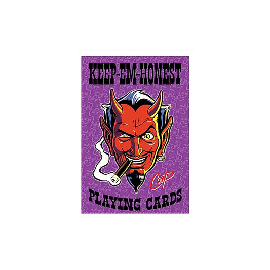 Wood Rocket Keep em Honest Adult Playing Cards