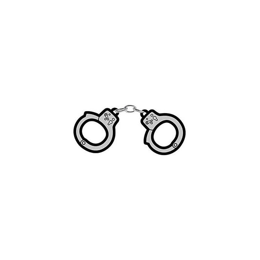 Wood Rocket Bondage Handcuffs Enamel Pin