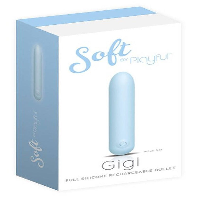 Playful Gigi Full Silicone Rechargeable Bullet Vibrator - Bullet Vibrators