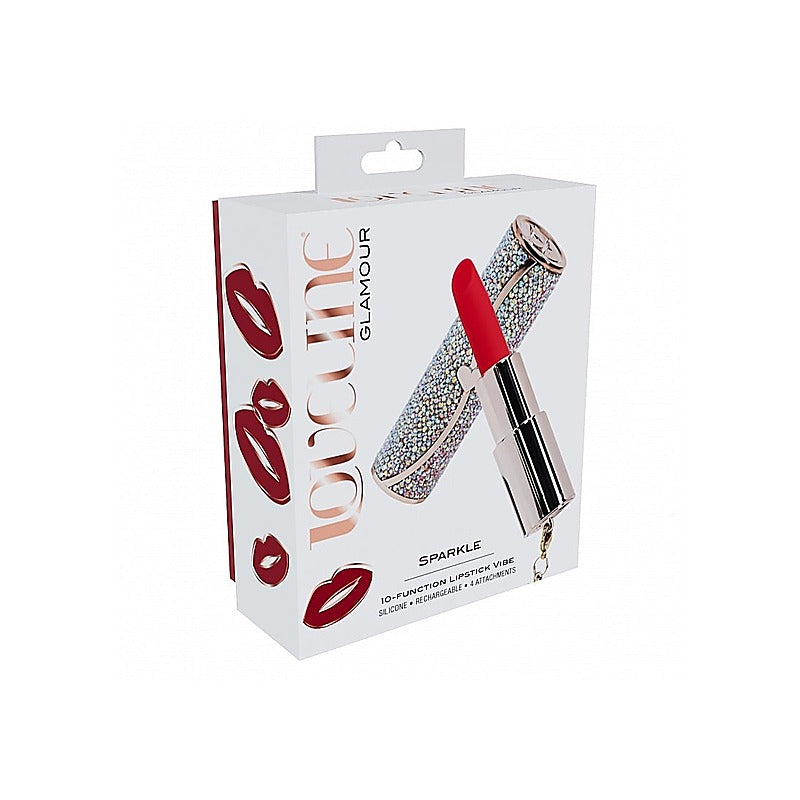 Shots Loveline Sparkle 10 Functions Lipstick Vibrator - Personal Massagers