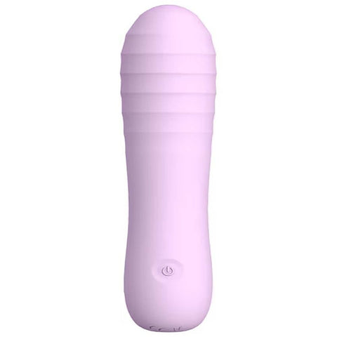 Playful Posh Rechargeable Squishy Ribbed Vibrator - Personal Massagers