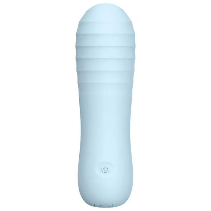 Playful Posh Rechargeable Squishy Ribbed Vibrator - Personal Massagers