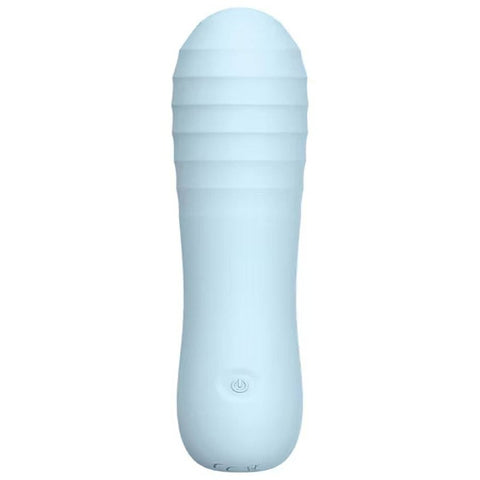 Playful Posh Rechargeable Squishy Ribbed Vibrator - Personal Massagers