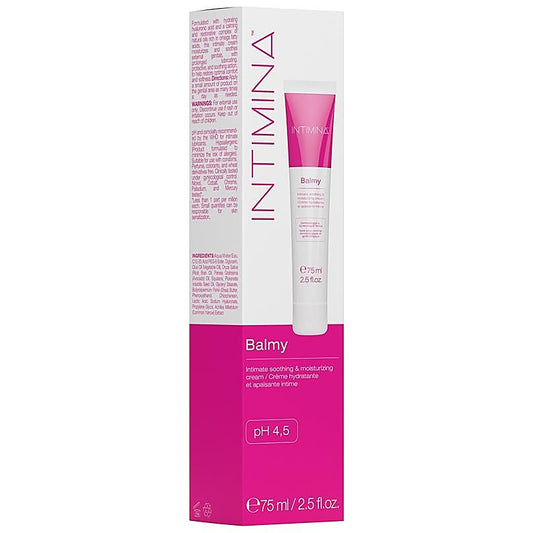 INTIMINA Balmy Intimate Soothing and Moisturising Cream 75ml - Delay and Excite Sprays