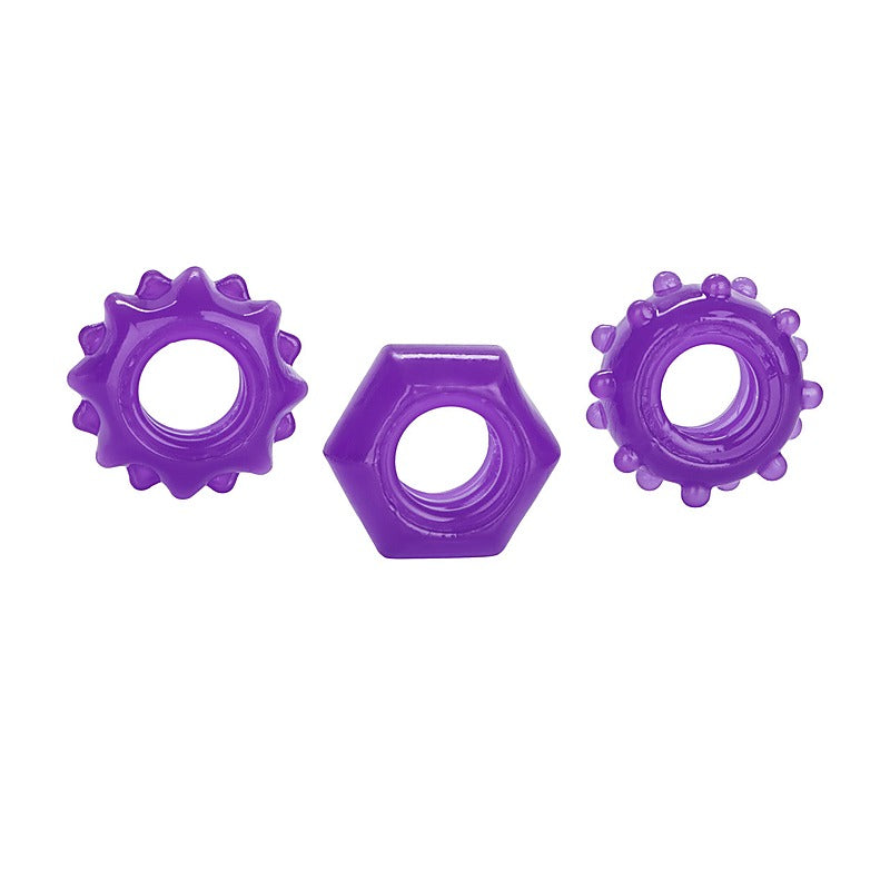 Reversible Mens Cock Ring Set by California Exotics - Cock Ring Sets