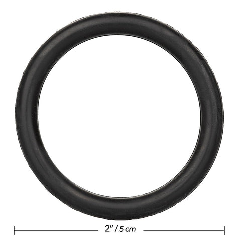 Stretchy Mens Rubber Cock Ring Black by California Exotics - Stretchy Cock Rings