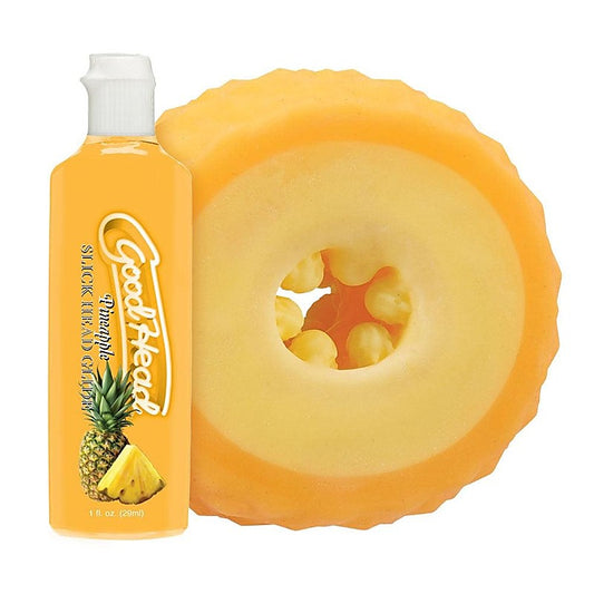 GoodHead Pineapple Blowjob Stroker with Flavoured Lubricant - Masturbators and Strokers