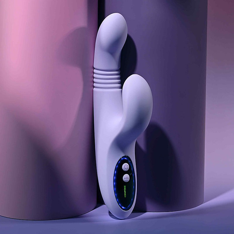 Evolved PEP TALK Thrusting Vibrator with Tapping Clit Stimulator - Rabbit Vibrators