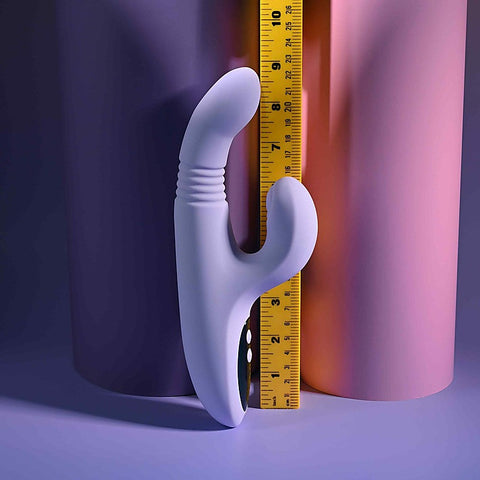 Evolved PEP TALK Thrusting Vibrator with Tapping Clit Stimulator - Rabbit Vibrators