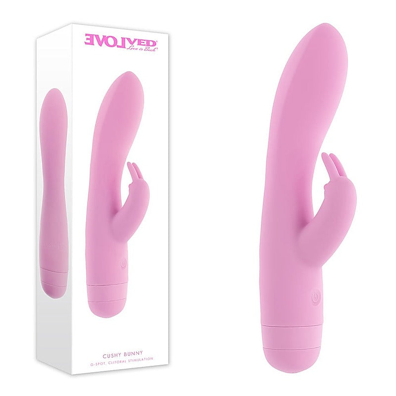 Cushy Bunny 7 Functions Silicone Rabbit Vibrator by Evolved - Rabbit Vibrators