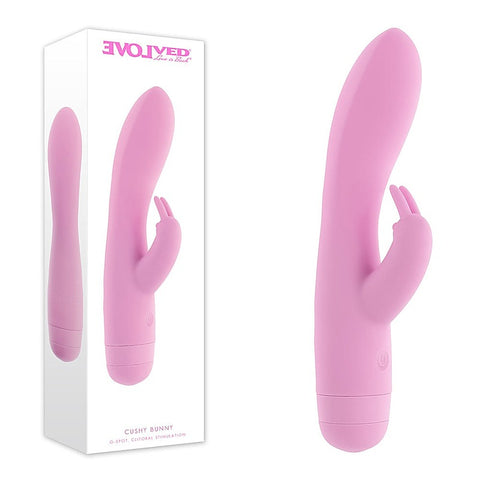 Cushy Bunny 7 Functions Silicone Rabbit Vibrator by Evolved - Rabbit Vibrators