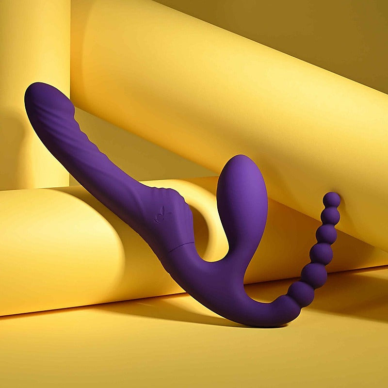 Playboy Pleasure HUG IT OUT Strapless Strap-On by Evolved - Strap On Sextoys