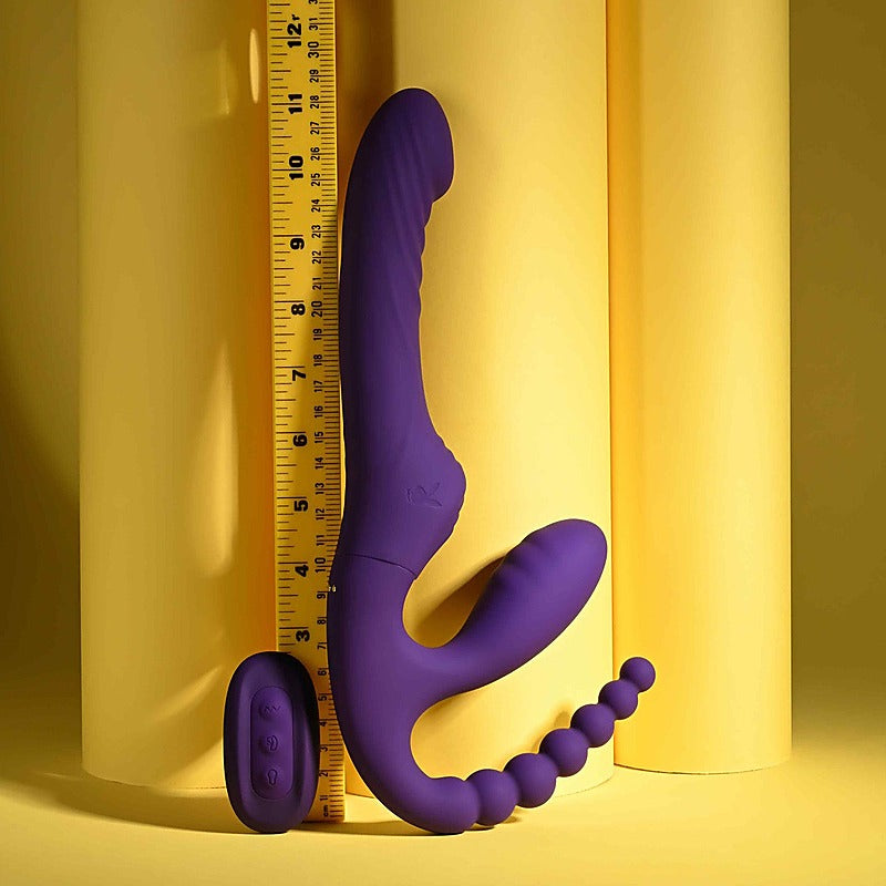 Playboy Pleasure HUG IT OUT Strapless Strap-On by Evolved - Strap On Sextoys