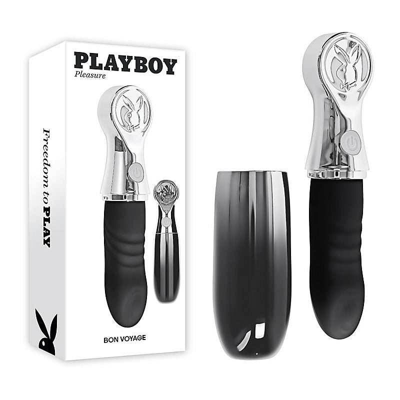 Playboy Pleasure BON VOYAGE Rechargeable Tapping Vibrator - Personal Massagers