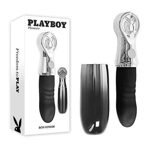 Playboy Pleasure BON VOYAGE Rechargeable Tapping Vibrator - Personal Massagers