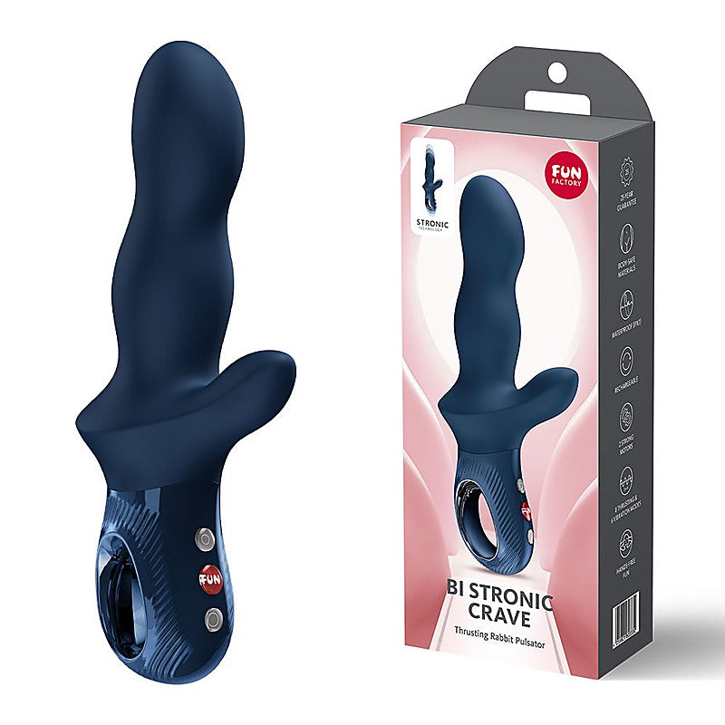Fun Factory BI STRONIC CRAVE Thrusting Rabbit Massager - Rabbit Vibrators