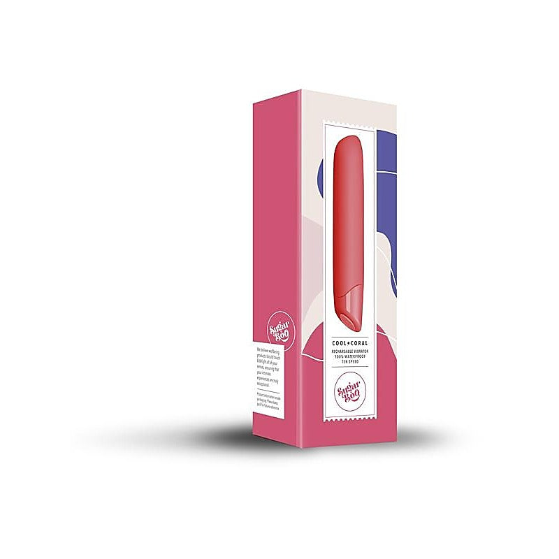 SugarBoo Cool Coral Rechargeable Vibrator by Rocks Off - Bullet Vibrators