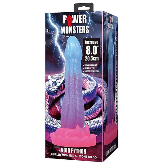 Baile Void Python Rippled Monster 8 Inch Silicone Dong - Realistic Dildos