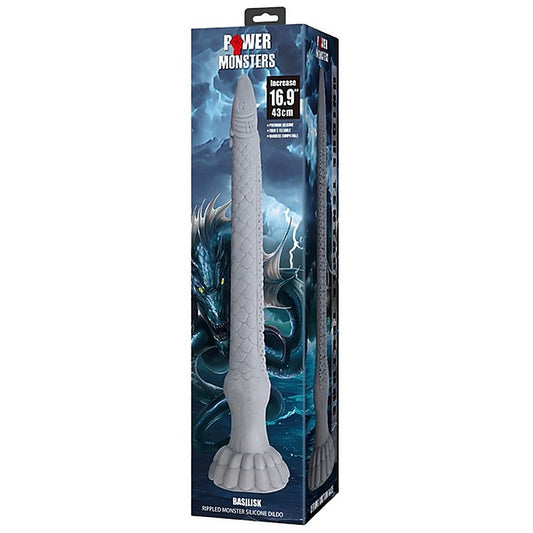 Baile Basilisk 16.9 Inch Rippled Huge Silicone Dildo - Realistic Dildos