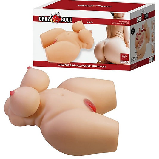 Baile Grace Realistic Texture Vagina & Anal Masturbator - Masturbators and Strokers
